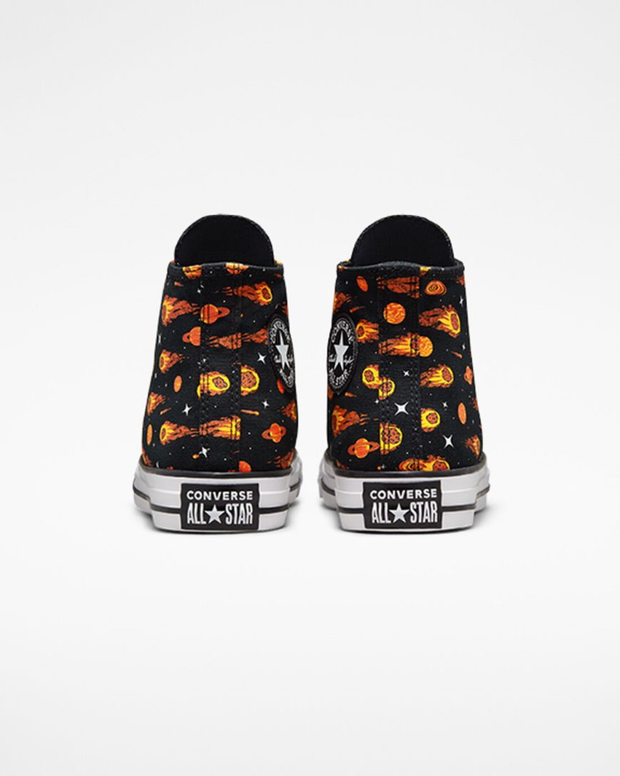 Girls' Converse Chuck Taylor All Star Comets High Top Shoes Black / White | AU 15389A